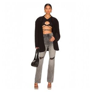 AFRM • Oden Jean in Shadow Grey Wash